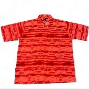 Southpole Men's XXL Red Button-Up Shirt Vintage Y2K